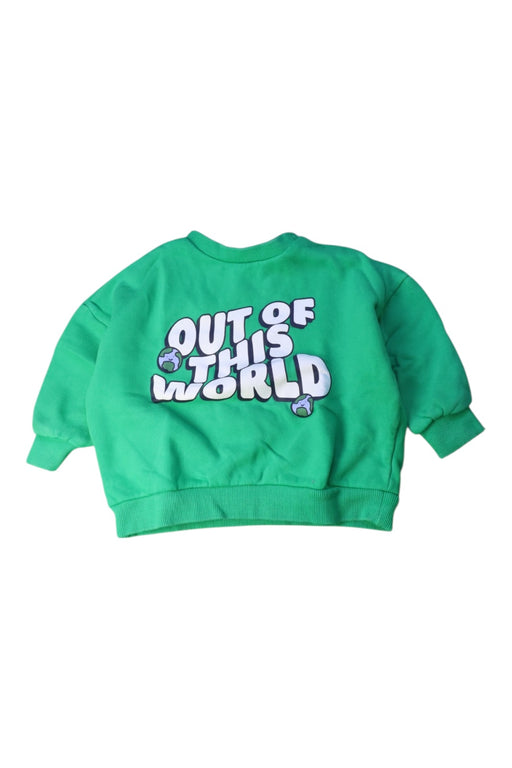 A Green Crewneck Sweatshirts from Seed in size 2T for neutral. (Front View)
