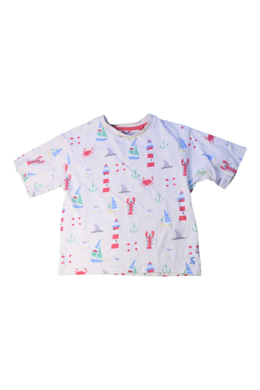 A White Short Sleeve T Shirts from Joules in size 2T for boy. (Front View)