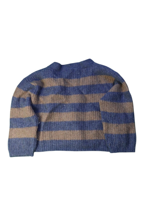 A Blue Cardigans from Laranjinha in size 3T for girl. (Back View)