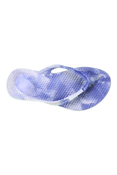 A Blue Flip Flops from Billabong in size 5T for girl. (Front View)