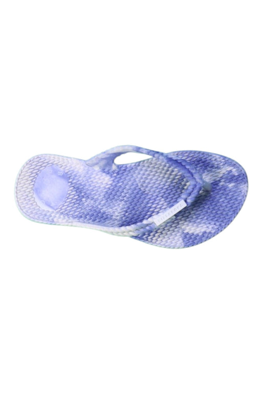 A Blue Flip Flops from Billabong in size 5T for girl. (Front View)