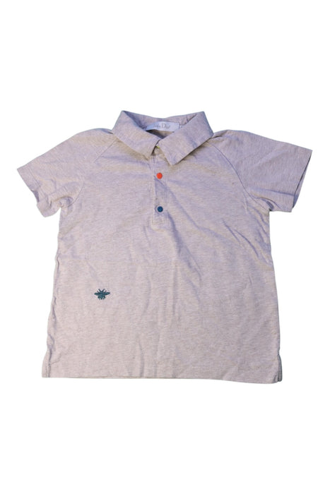 A Grey Short Sleeve Polos from Dior in size 2T for boy. (Front View)
