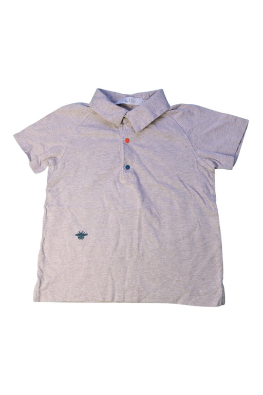 A Grey Short Sleeve Polos from Dior in size 2T for boy. (Front View)