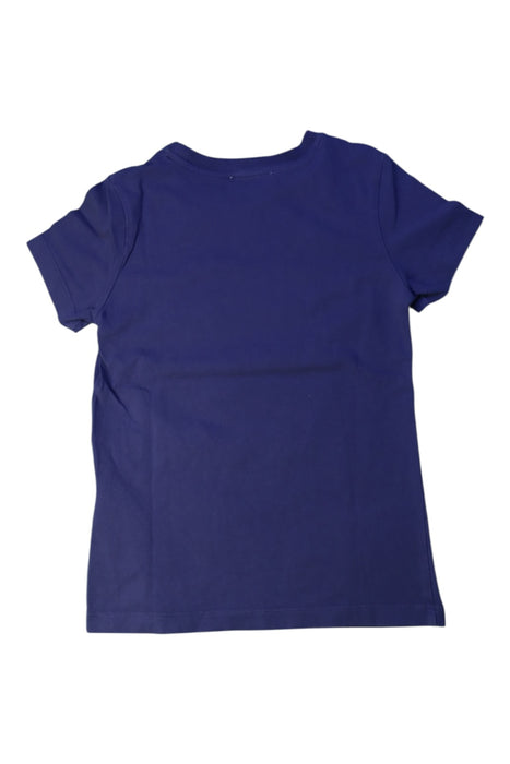A Navy Short Sleeve T Shirts from Moschino in size 6T for girl. (Back View)