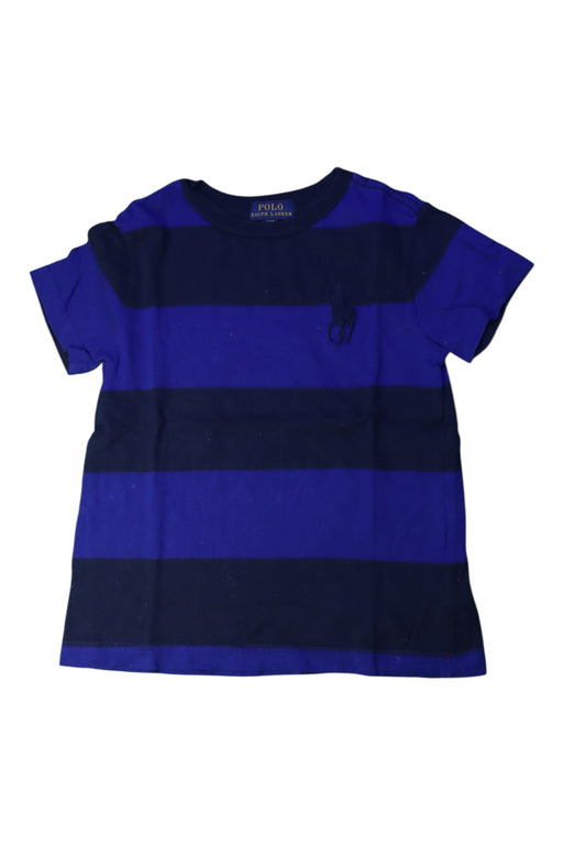 A Blue Short Sleeve T Shirts from Polo Ralph Lauren in size 3T for boy. (Front View)