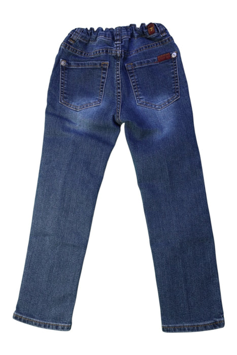 A Blue Jeans from 7 For All Mankind in size 4T for boy. (Back View)
