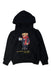 A Black Hooded Sweatshirts from Polo Ralph Lauren in size 5T for boy. (Front View)