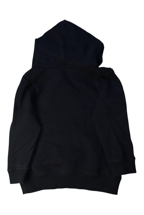 A Black Hooded Sweatshirts from Onitsuka Tiger in size 4T for boy. (Back View)
