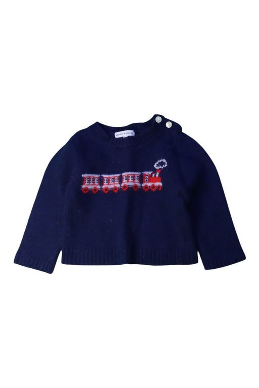 A Navy Knit Sweaters from Beatrice & George in size 12-18M for boy. (Front View)