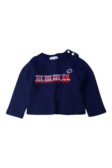 A Navy Knit Sweaters from Beatrice & George in size 12-18M for boy. (Front View)