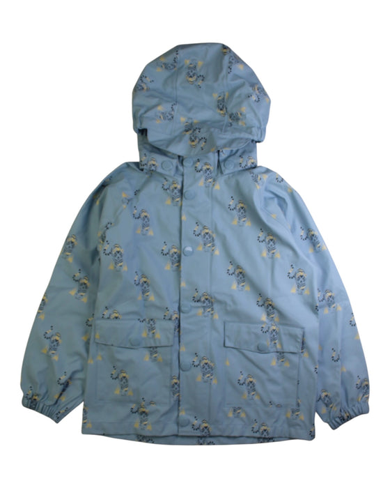 A Blue Rain Jackets from Mini A Ture in size 7Y for neutral. (Front View)