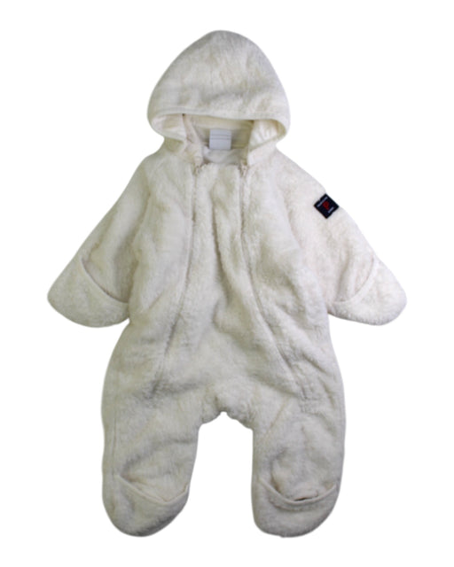 A Ivory Puffer/Quilted Coats & Outerwear from Polarn O. Pyret in size 0-3M for neutral. (Front View)