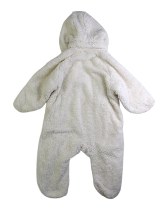 A Ivory Puffer/Quilted Coats & Outerwear from Polarn O. Pyret in size 0-3M for neutral. (Back View)