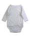 A White Long Sleeve Bodysuits from Jacadi in size Newborn for girl. (Back View)