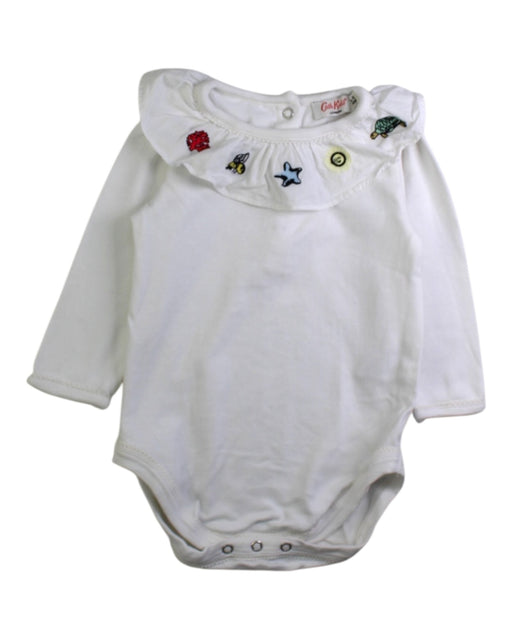 A White Long Sleeve Bodysuits from Cath Kids London in size 6-12M for girl. (Front View)
