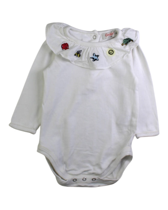 A White Long Sleeve Bodysuits from Cath Kids London in size 6-12M for girl. (Front View)