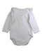 A White Long Sleeve Bodysuits from Cath Kids London in size 6-12M for girl. (Back View)