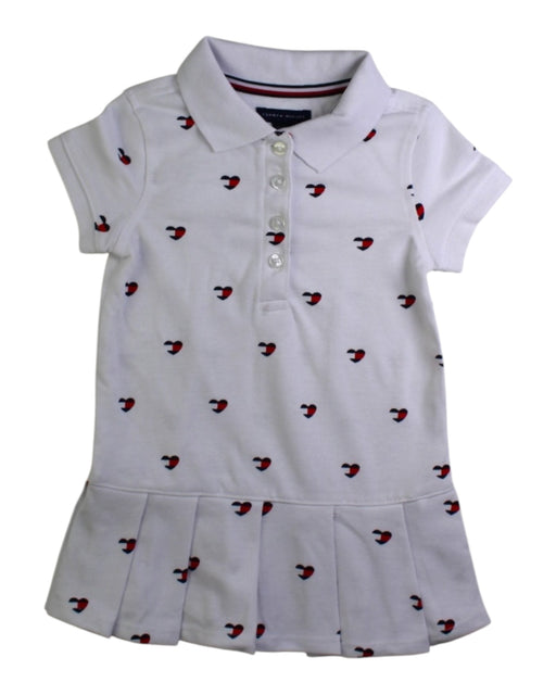 A White Short Sleeve Dresses from Tommy Hilfiger in size 12-18M for girl. (Front View)