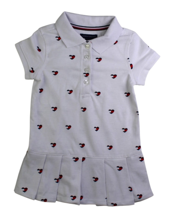 A White Short Sleeve Dresses from Tommy Hilfiger in size 12-18M for girl. (Front View)