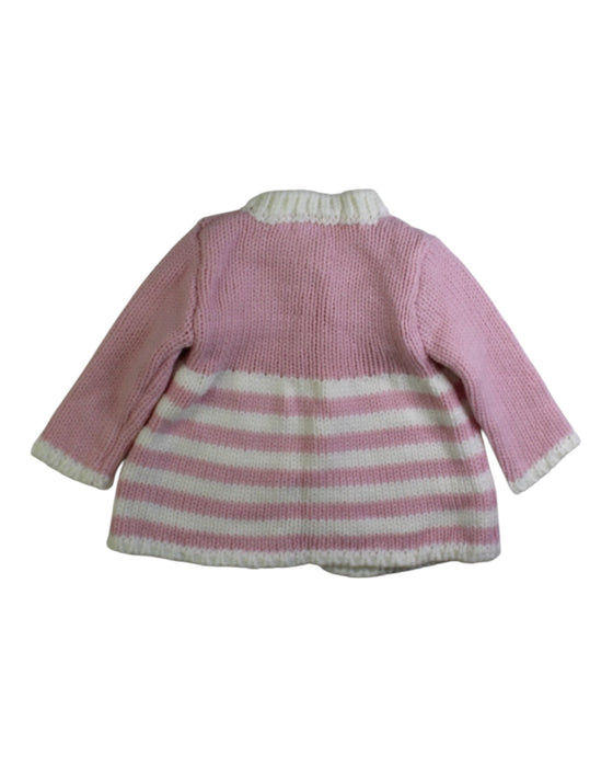A Pink Knit Sweaters from Huggalugs in size 6-12M for girl. (Back View)