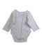 A White Long Sleeve Bodysuits from purebaby in size Newborn for neutral. (Back View)