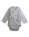 A White Long Sleeve Bodysuits from Nature Baby in size 0-3M for neutral. (Front View)
