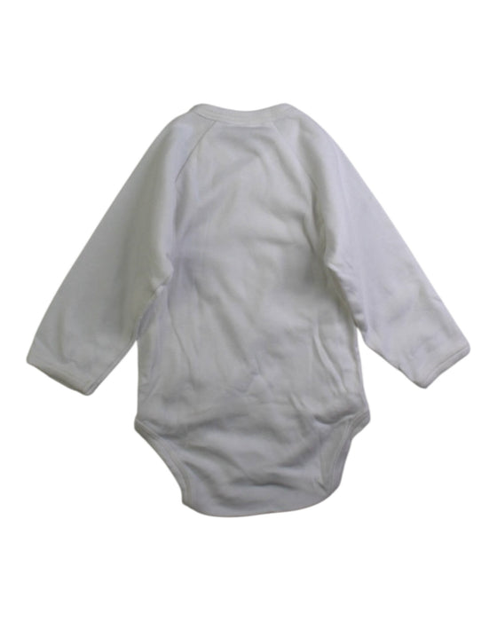 A White Long Sleeve Bodysuits from Nature Baby in size 0-3M for neutral. (Back View)