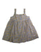 A Blue Sleeveless Dresses from Cyrillus in size 6-12M for girl. (Back View)