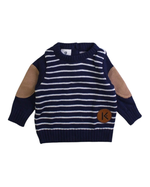 A Navy Knit Sweaters from Korango in size Newborn for boy. (Front View)