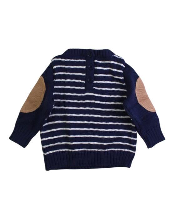 A Navy Knit Sweaters from Korango in size Newborn for boy. (Back View)