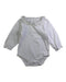 A White Long Sleeve Bodysuits from Bébé by Minihaha in size 6-12M for girl. (Front View)