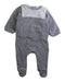 A Grey Long Sleeve Rompers from Jacadi in size Newborn for boy. (Front View)