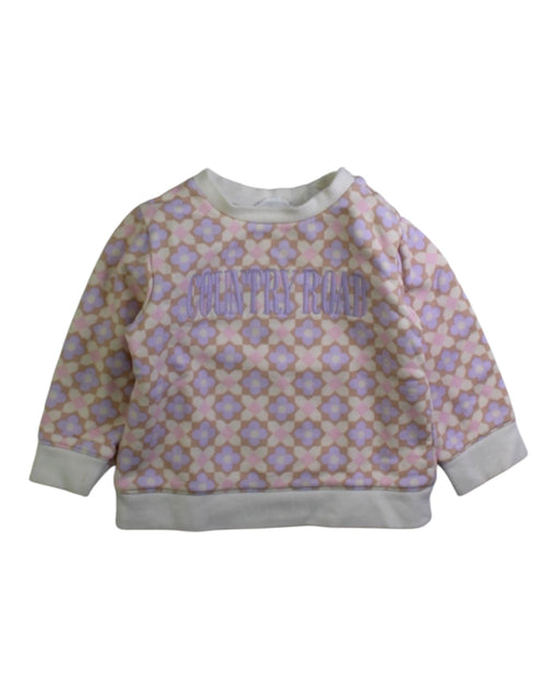A Pink Crewneck Sweatshirts from Country Road in size 6-12M for girl. (Front View)