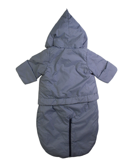 A Navy Lightweight Jackets from Petit Bateau in size 0-3M for neutral. (Back View)