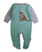 A Green Long Sleeve Rompers from Korango in size Newborn for neutral. (Front View)
