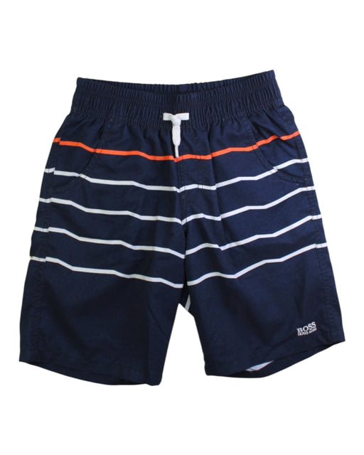 A Navy Swim Shorts from Boss in size 10Y for boy. (Front View)