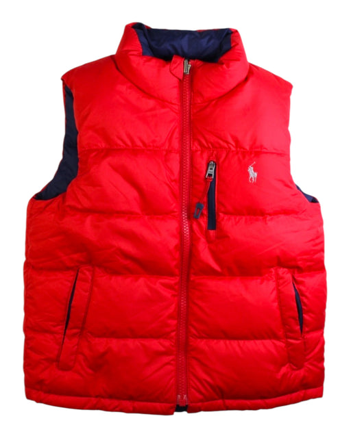 A Red Outerwear Vests from Polo Ralph Lauren in size 5T for neutral. (Front View)