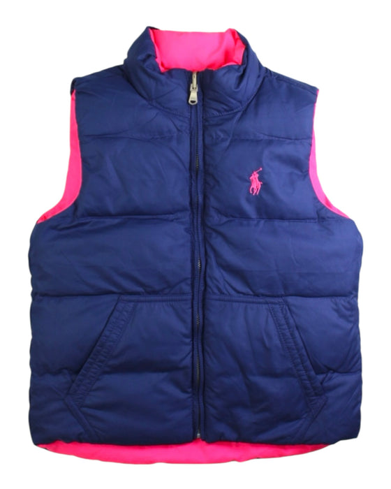 A Pink Outerwear Vests from Polo Ralph Lauren in size 6T for girl. (Back View)