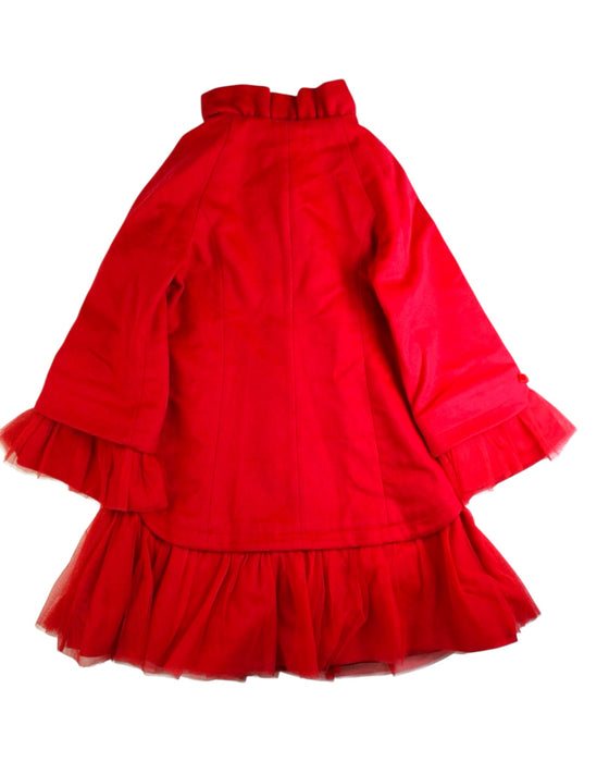 A Red Long Sleeve Dresses from Nicholas & Bears in size 6T for girl. (Back View)