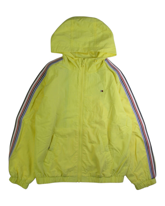A Yellow Lightweight Jackets from Tommy Hilfiger in size 7Y for neutral. (Front View)