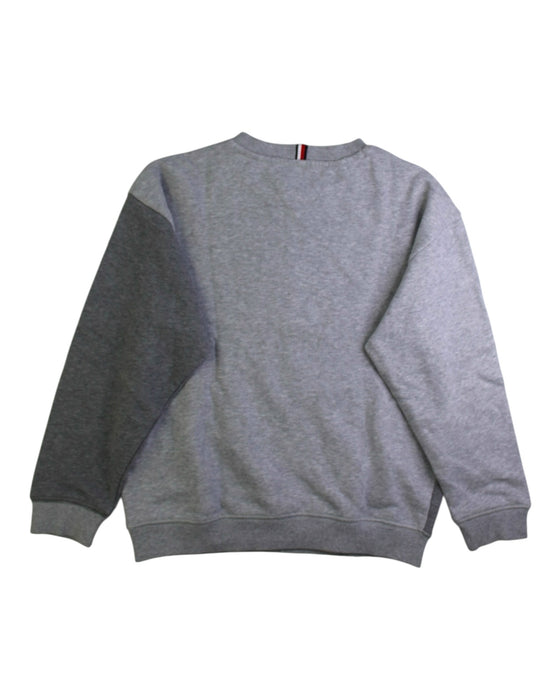 A Grey Crewneck Sweatshirts from Tommy Hilfiger in size 7Y for boy. (Back View)