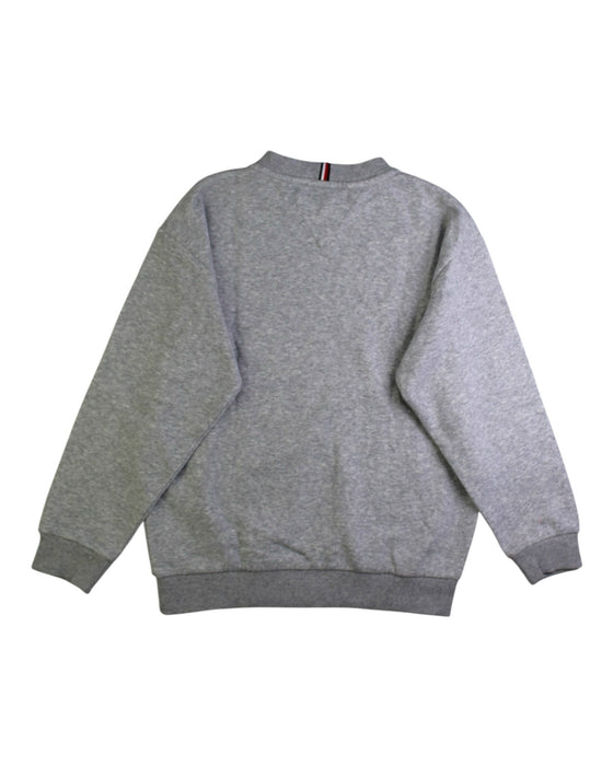 A Grey Crewneck Sweatshirts from Tommy Hilfiger in size 7Y for boy. (Back View)
