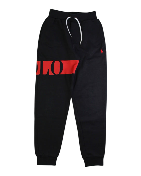 A Black Sweatpants from Polo Ralph Lauren in size 8Y for boy. (Front View)