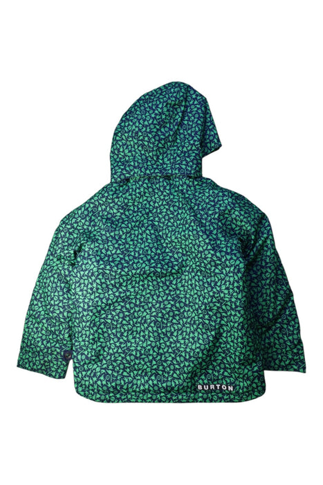 A Green Rain Jackets from Burton in size 5T for neutral. (Back View)