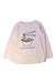 A Beige Long Sleeve T Shirts from Wander & Wonder in size 7Y for girl. (Front View)