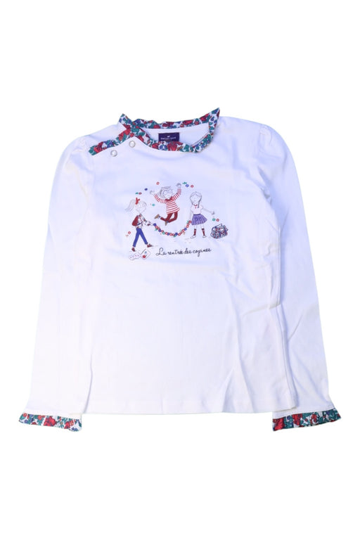 A White Long Sleeve Tops from Sergent Major in size 8Y for girl. (Front View)