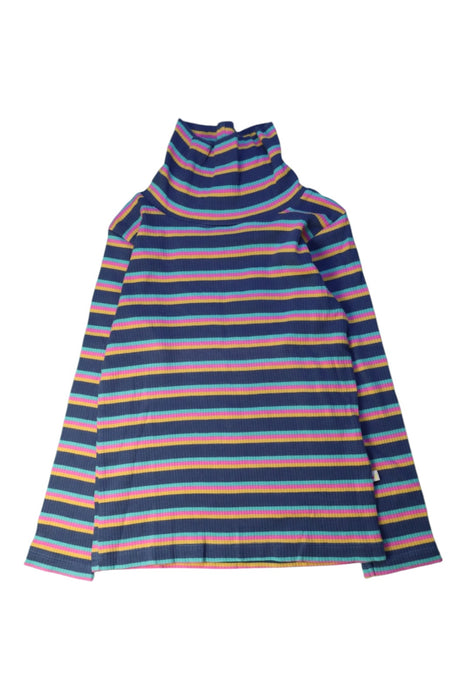 A Blue Long Sleeve Tops from Frugi in size 7Y for girl. (Front View)