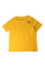 A Yellow Short Sleeve T Shirts from The North Face in size 6T for boy. (Back View)