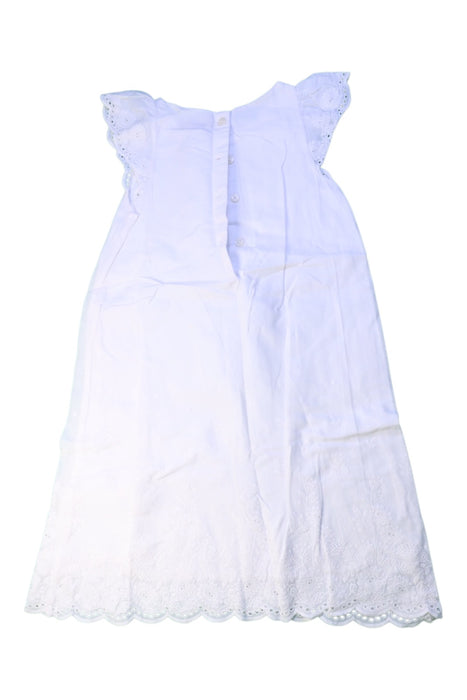 A White Sleeveless Dresses from Polo Ralph Lauren in size 6T for girl. (Back View)