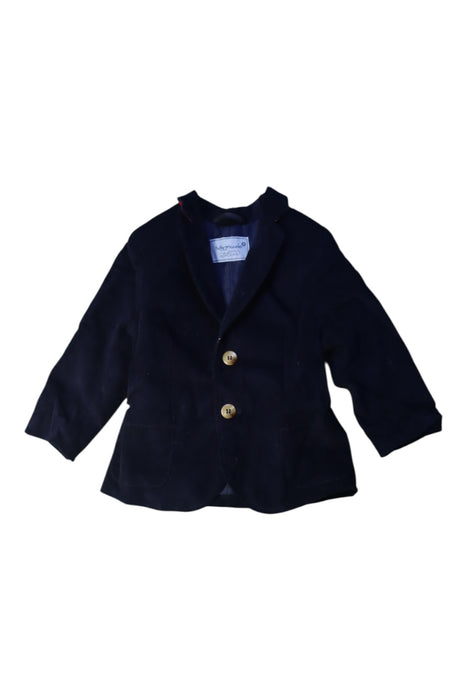 A Navy Blazers from Tutto Piccolo in size 12-18M for boy. (Front View)
